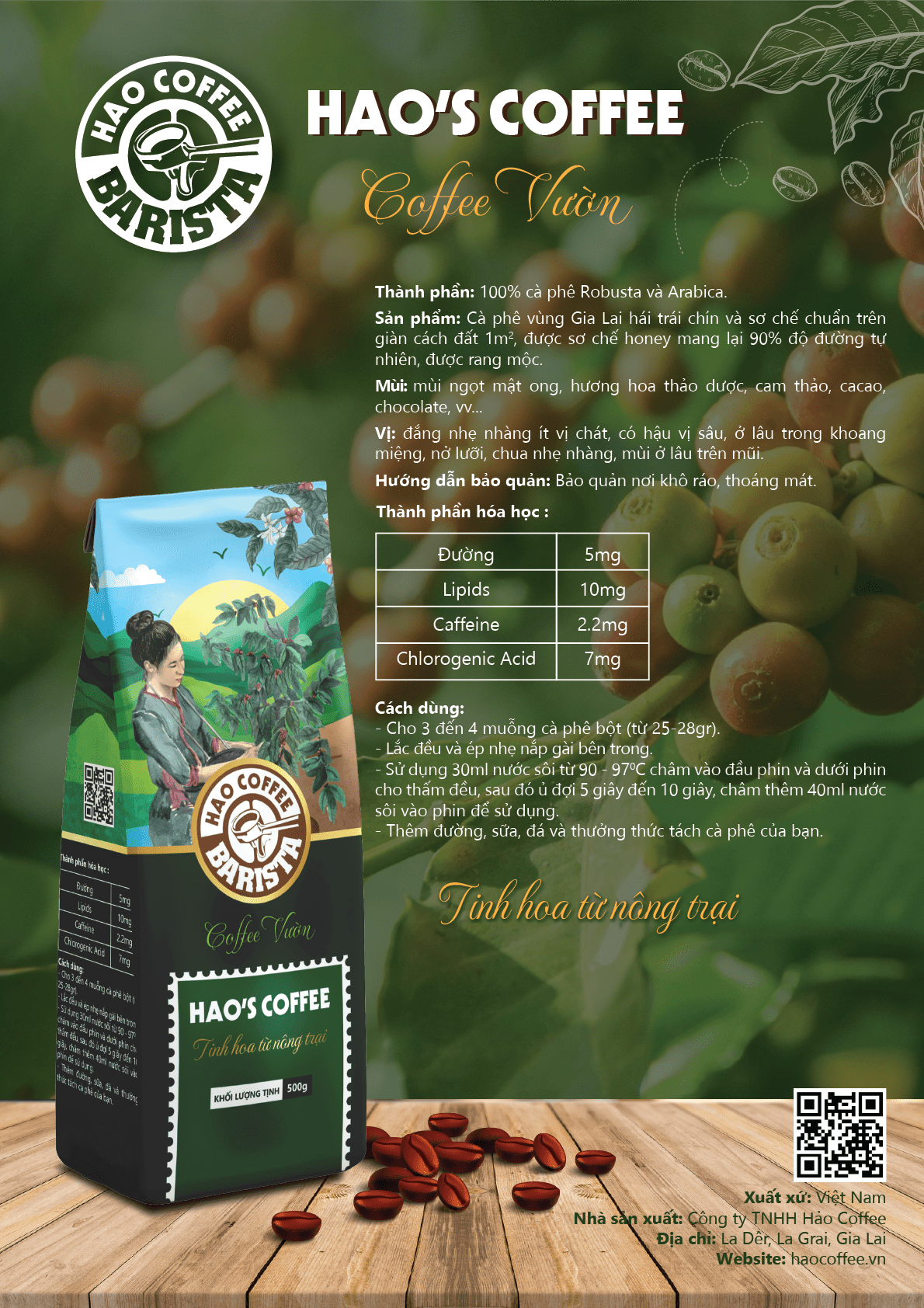 Green Hao Coffee - Sản phẩm của Công ty TNHH Hảo Coffee